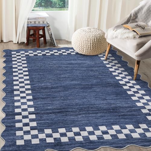 GarveeHome Small Bedroom Area Rug 3x5 Checkered Area Rug for Living Room - Image 3