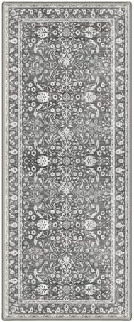 Bavni 2X5 Washable Hallway Runner Rug, Boho Floral Non Slip - Image 3