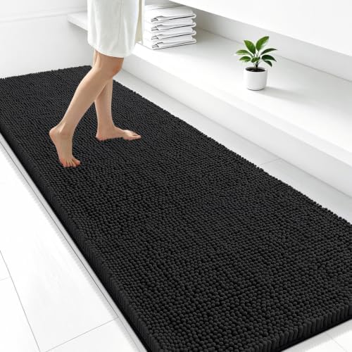 Smiry Bathroom Rugs 47X24, Luxury Chenille Extra Soft Absorbent Bath Mat by Smiry