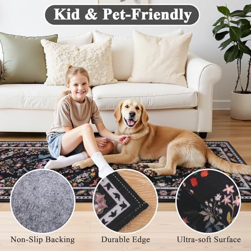 HEBE Hallway Runner Rug 2'x6', Washable Non Slip Kitchen Rug Runner - Image 6