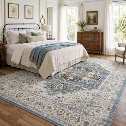 10x12 Area Rugs Washable Large Vintage Rug for Living Room Bedroom - Image 6