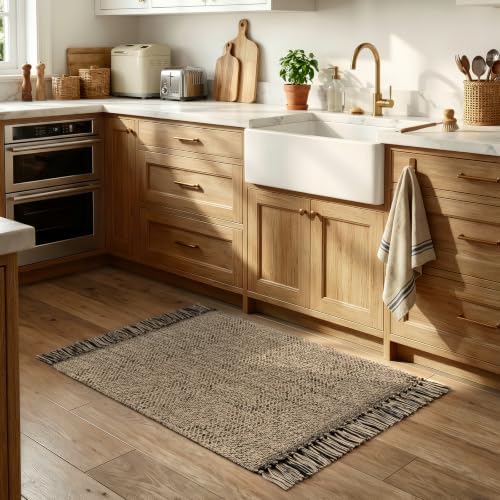 Collive Small Bathroom Rug 2' x 3', Modern Farmhouse Kitchen Rugs - Image 3