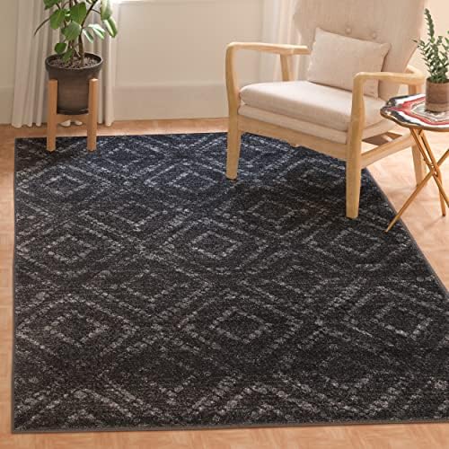 SAFAVIEH Adirondack Collection Accent Rug - 3' x 5', Dark Grey & Grey, Modern Distressed Design, Non-Shedding & Easy Care, Ideal for High Traffic Areas in Entryway, Living Room, Bedroom (ADR131F) by Unknown