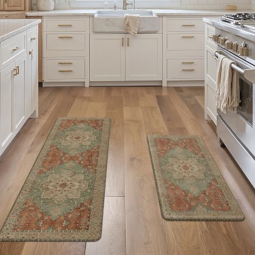 GENIMO Anti Fatigue Kitchen Mats for Floor 2PCS, Standing Rugs,Multi - Image 6
