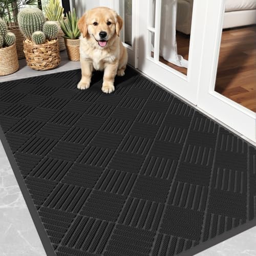 Front Door Mat 3'x5', Heavy Duty Non-Slip Indoor Outdoor Doormat by EZ2LIVE
