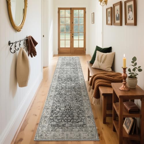 Runner Rug Washable Kitchen Runner: 2'x10' Hallway Runner Rugs Stain Resistant Non Slip Low Pile Soft Boho Carpet Runners for Hallways Bedroom Entryway Indoor Beside Bathroom Laundry Room - Image 6