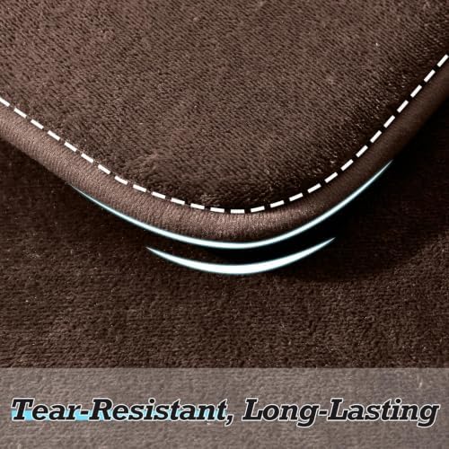 HUXMEYSON Bathroom Rugs Sets 3 Piece, Non-Slip & Quick Dry Bath Mat Set, Ultra Soft Velvet Bath Rugs for Bathroom, Toilet and Shower Floor, Brown - Image 6