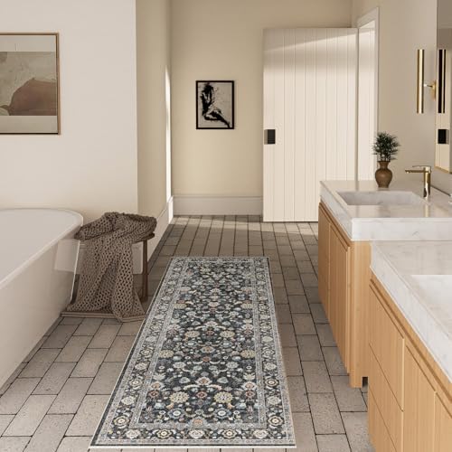 Washable Runners for Hallways Kitchen Rug: 2'x10' Runner Rugs Stain Resistant Non Slip Low Pile Boho Carpet Runners for Hallways Bedroom Entryway Indoor Beside Bathroom Laundry Room - Image 6