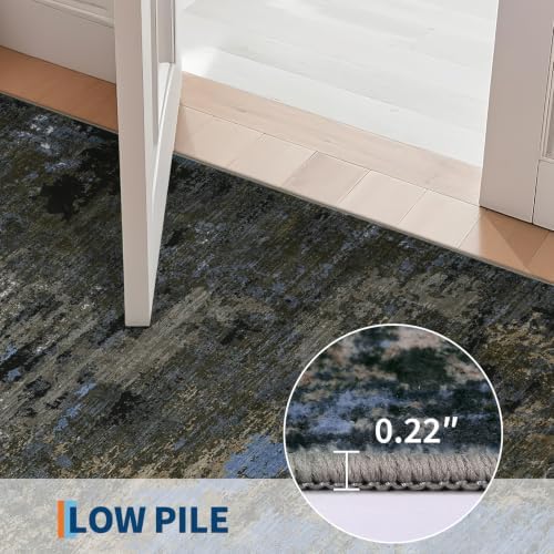 GarveeHome Washable Hallway Runner 2.5x10 Modern Kitchen Rug Gray Brown - Image 4