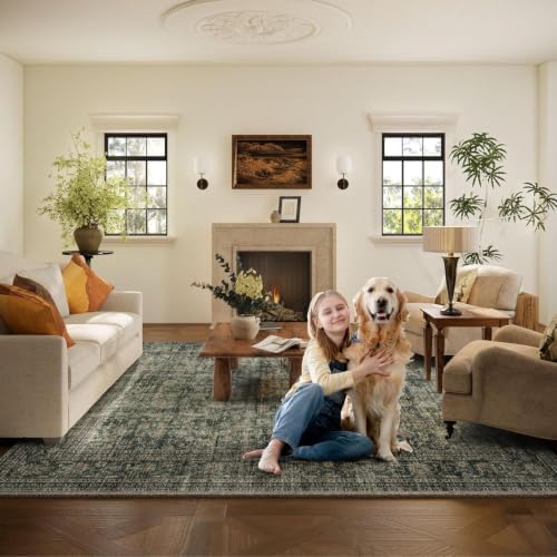 Washable Living Room Area Rug: 8x10 Rugs for Bedroom Non Slip Large Carpet - Image 6