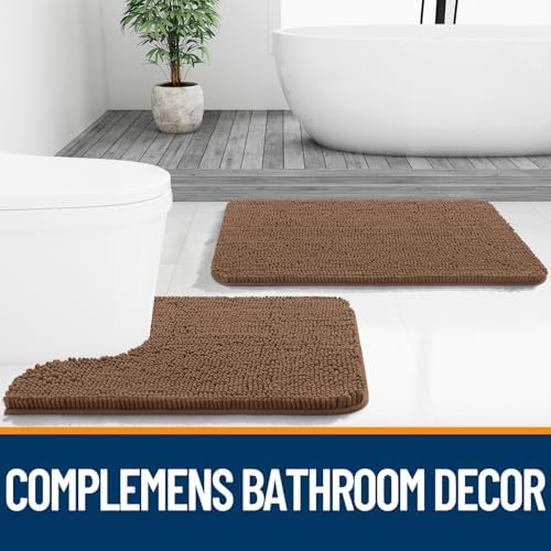 OLANLY Bathroom Rugs 36x24, Extra Soft Absorbent Chenille Bath Rugs - Image 7