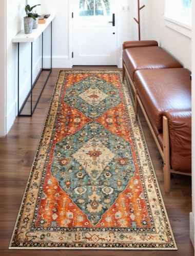 SERISSA 2x6 Washable Non Slip Boho Runner Rug for Hallway - Image 4