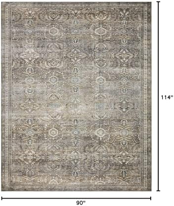 Loloi Layla Antique/Moss 7'-6" x 9'-6" Area Rug - Image 2