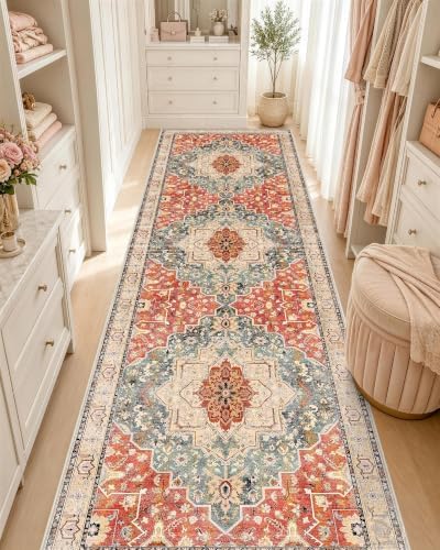 OLANLY 2x7 Washable Runner Rug, Soft Non Slip Carpet for Hallway Kitchen by OLANLY