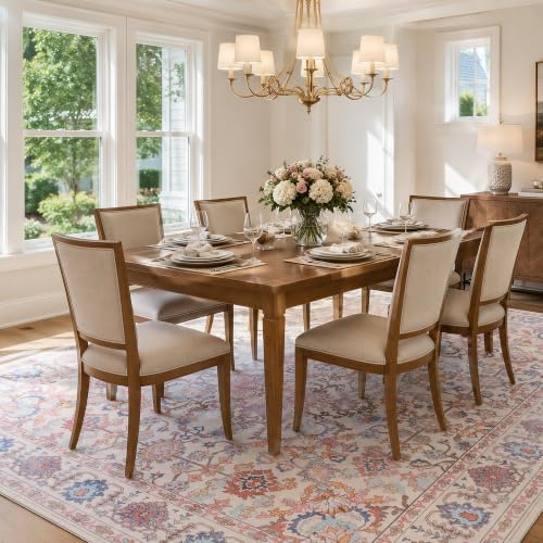 8x10 Area Rugs for Living Room, Large Washable Area Rug, Pink - Image 4