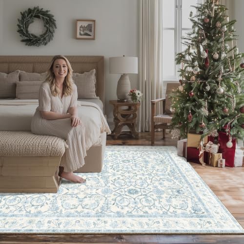 Machine Washable Rugs for Living Room: 6x9 Area Rugs for Bedroom - Image 3