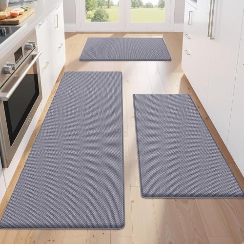 KitchenClouds Kitchen Mats for Floor,3PCS Cushioned Soft Kitchen Rugs by KitchenClouds