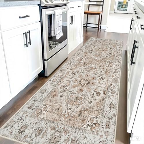 Washable Hallway Runner Rug 2x6: Non Slip Runner Rugs with Rubber Backing by TOPRUUG