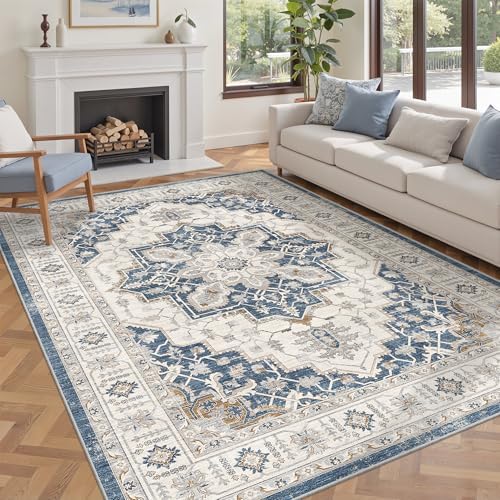 befbee Washable 5x7 Area Rug Non Slip Stain Resistant Rug for Living Room by Befbee