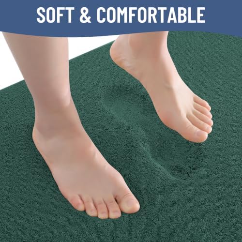 Smiry Memory Foam Bath Mat 44x24, Extra Soft Absorbent Bathroom Rugs - Image 3