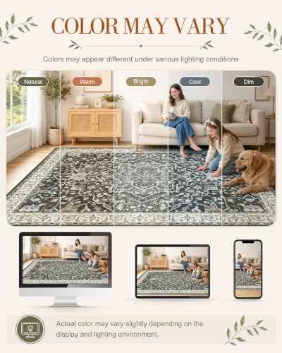 OLANLY 2'6"x12' Washable Runner Rug, Non Slip Carpet for Hallway Kitchen - Image 2