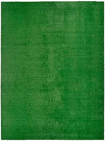 Garland Rug Artificial Grass 9 Ft. X 12 Ft. Large Indoor/Outdoor Area Rug Green -Lush Green, Durable, and Low-Maintenance for Patios, Lawns, and More by Garland+Rug