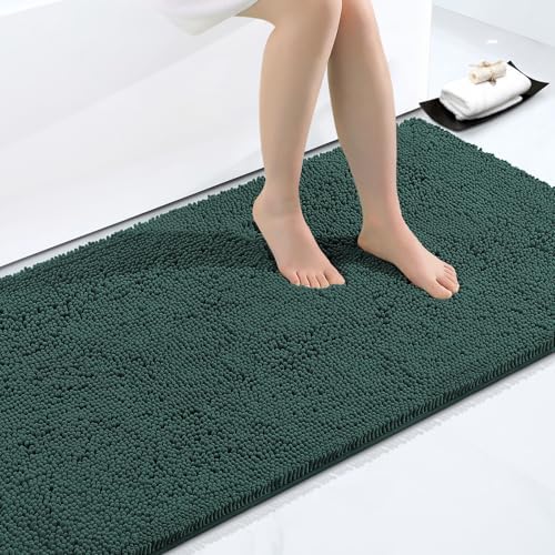 Smiry Bathroom Rugs 40X32, Luxury Chenille Extra Soft Absorbent Bath Mat by Smiry