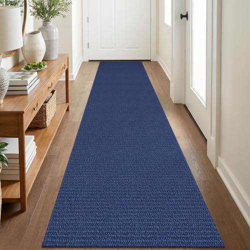 EARTHALL Washable Runner Rug, Non Slip Entry Runner, 2x8 Ft, Heathered Blue by Unknown