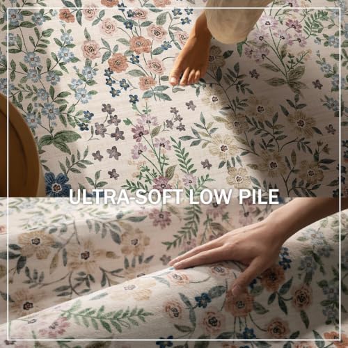 10x12 Area Rugs for Living Room: Washable Rug Non Slip Stain Resistant Low Pile Ultra Soft Faux Wool Lightweight Large Rugs for Bedroom Dining Room Under Table Rug Nursery Home Office Farmhouse Indoor - Image 3