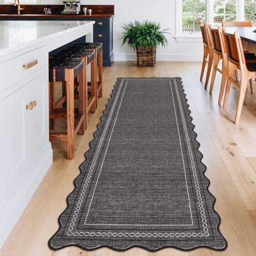GarveeHome Scalloped Washable Rugs 2x6 Rug Runners for Hallways Non Slip - Image 2