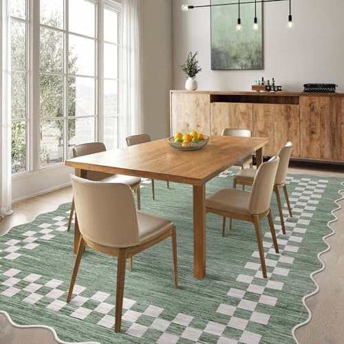 GarveeHome Washable Rug 5x7 for Living Room Large Bedroom Scalloped Rug - Image 2