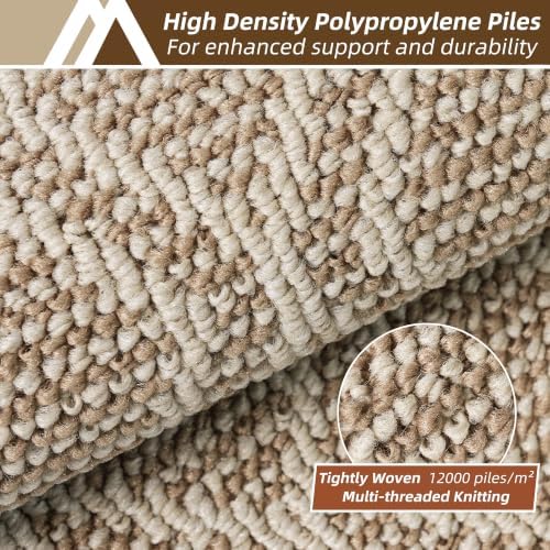 COSY HOMEER Kitchen Rugs Sets of 2 Non-Slip Washable,20”x30“+20”X48“ - Image 2