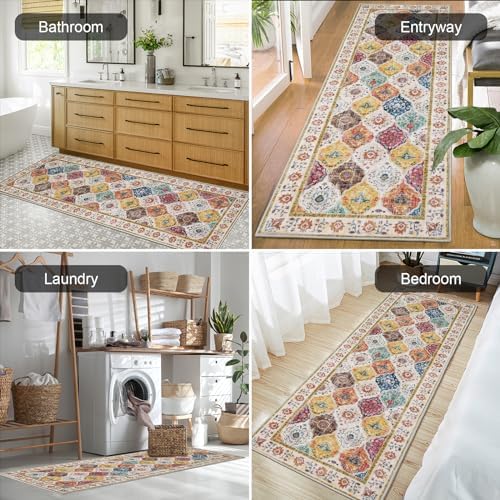 HEBE Hallway Runner Rug 2'x6', Washable Non Slip Kitchen Rug Runner - Image 5
