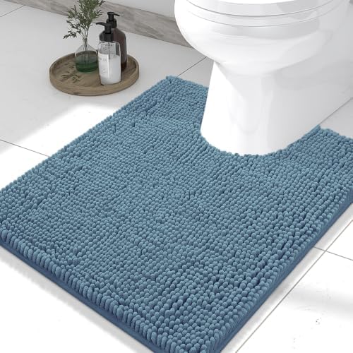 Smiry Toilet Rugs U-Shaped 24x20, Extra Soft Absorbent Contoured Bath Mat by Smiry