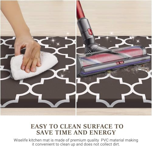 WISELIFE Anti Fatigue Floor Mat, Thick, 22" x 36", 4/5 Inch, Chocolate - Image 5