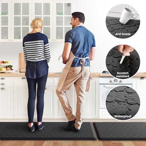 Kitchen Mat 2 PCS Cushioned Anti-Fatigue Floor Mat Standing Mat for Kitchen - Image 6