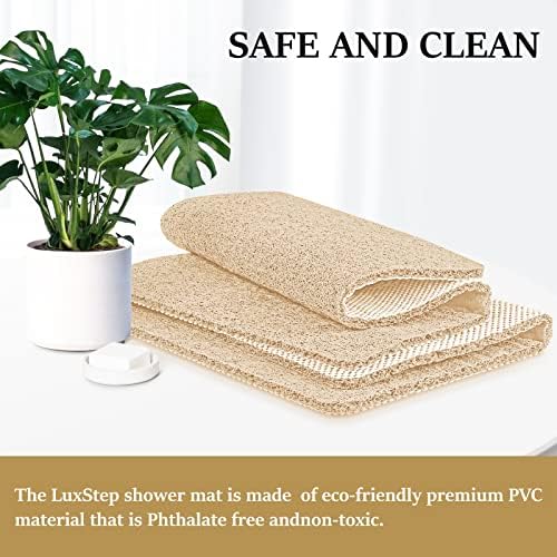 LuxStep Shower Mat Bathtub Mat,Non-Slip Bath Mat with Drain, Quick Drying - Image 5