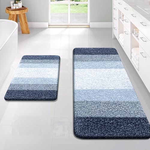 OLANLY Bathroom Runner Rug 47x20, Extra Soft Absorbent Microfiber Bath Rugs - Image 6