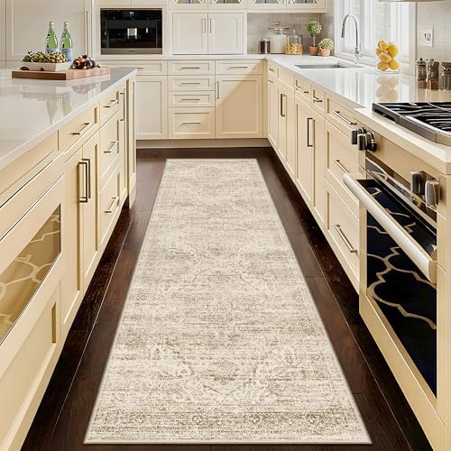 Kitchen Runners Rug 2.5x8 with Non-Slip Backing,Vintage Washable Runner Rugs for Hallways, Ultra-Thin Hallway Rug Runners, Soft Floor Carpet for Bedroom, Entryway,Bathroom,Laundry Room by Unknown