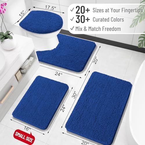 OLANLY Bathroom Runner Rugs 40x24, Extra Soft Absorbent Chenille Bath Rugs - Image 2
