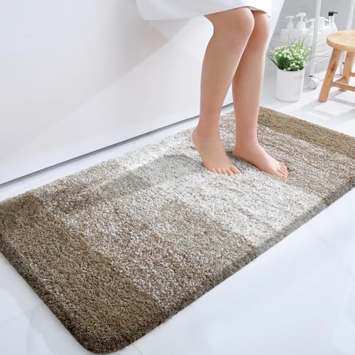 OLANLY Bathroom Runner Rug 45x27, Extra Soft Absorbent Microfiber Bath Rugs by OLANLY