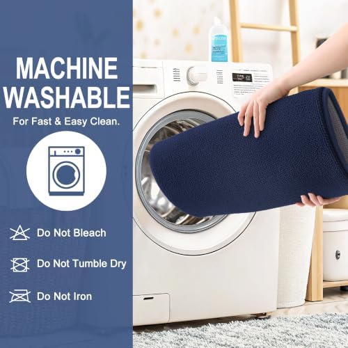OLANLY Memory Foam Bathroom Runner Rugs 44x24, Long Mats, Twilight Sapphire - Image 6