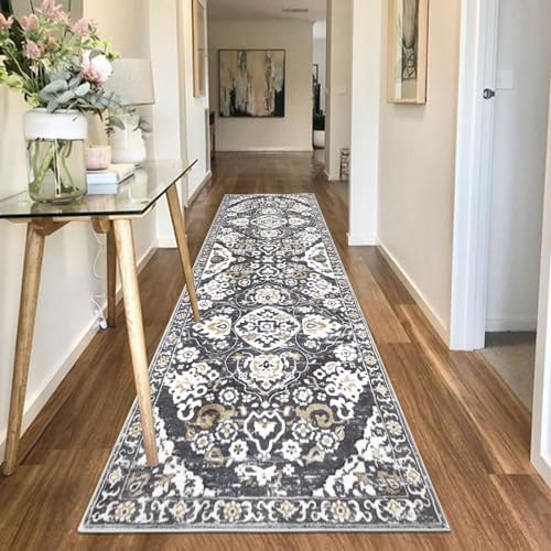 HEBE Hallway Runner Rug 2'8''x8', Washable Non Slip Kitchen Rug Runner - Image 6