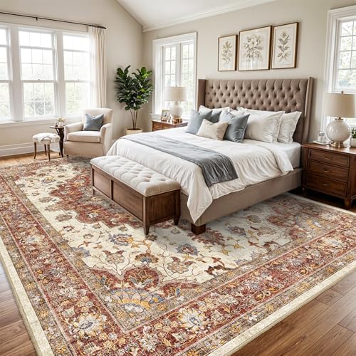 Washable 10x14 Area Rug: Soft Rugs for Living Room Stain Resistant Carpet - Image 2