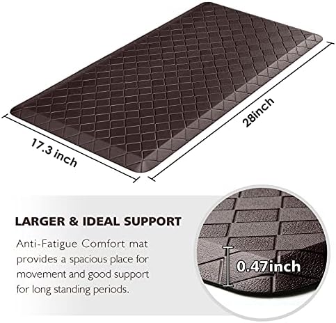 HappyTrends Kitchen Mats for Floor Cushioned Anti-Fatigue Kitchen Rugs - Image 2