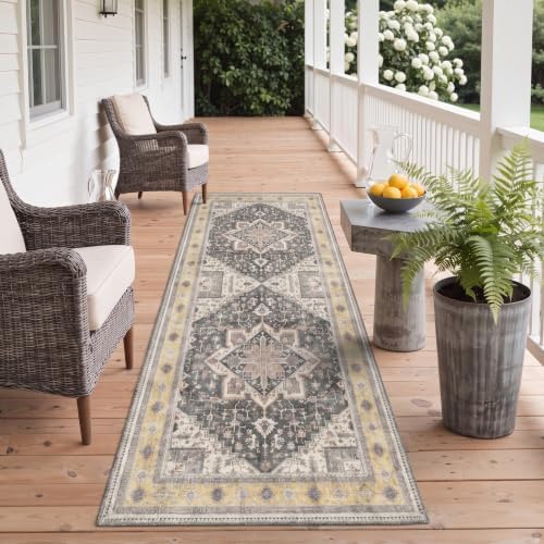GENIMO 6x9 Outdoor Rug, Washable for Patio and Deck, Dusty Ochre - Image 5