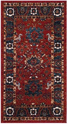 SAFAVIEH Vintage Hamadan Collection Area Rug - 2'3" x 4', Orange & Blue, Traditional Persian Design, Non-Shedding & Easy Care, Ideal for Front Door, Kitchen, Entryway, Accent Space (VTH214C) - Image 3