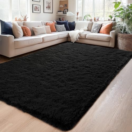 Chicrug Soft Runner Rug for Bedroom Living Room Plush Fluffy Rugs 5x7 - Image 2