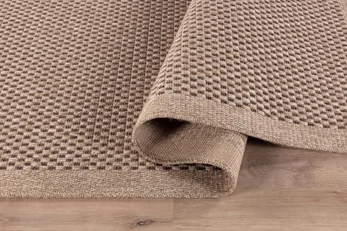 CAMILSON Easy Jute Rug 5x7, Indoor Outdoor Natural Color Fiber Area Rugs for Living Room Patio and Kitchen Rug, Sisal Boho Woven Design, Easy-Cleaning, Washable Outside Carpet Alfombras para(5 x 7) - Image 4