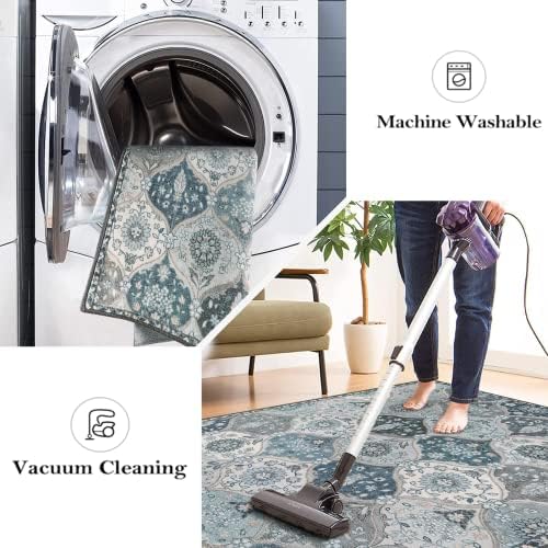 Lahome Moroccan Machine Washable Area Rugs, 4x6 Rug for Living Room Bedroom - Image 3